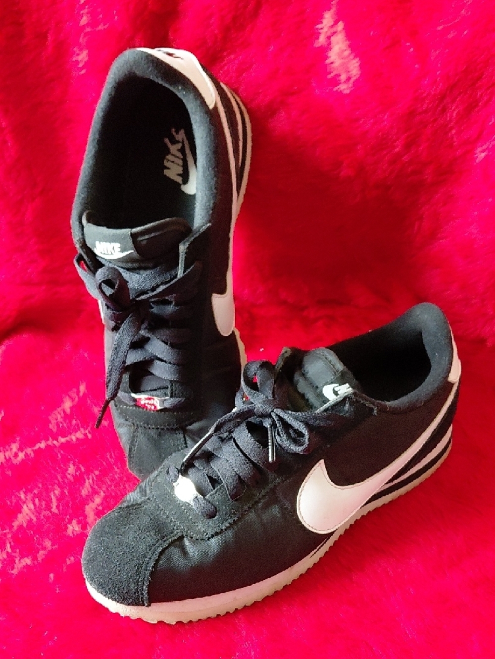 Nike Women’s Black and White Retro Cortez Sneakers